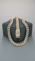 Two-Tone Gold & White Gold Cuban Link