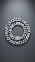White Gold VVS Diamond Cuban Link