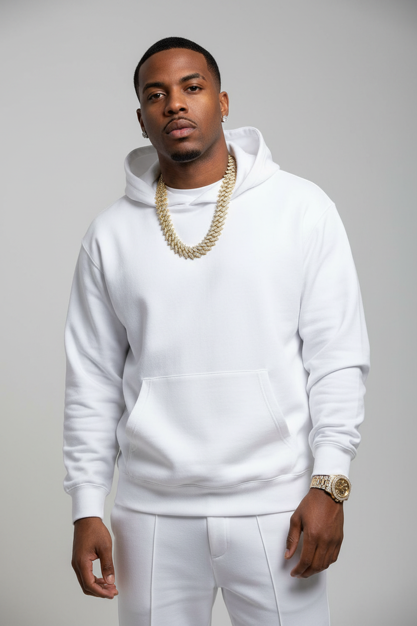 Man wearing Yellow Gold Spike Cuban Chain